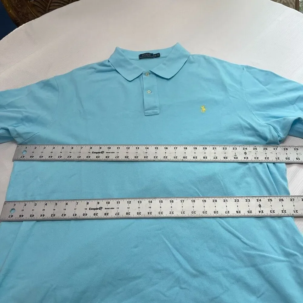 Polo Ralph Lauren Men’s Blue Short Sleeve Polo Shirt Size 3XB